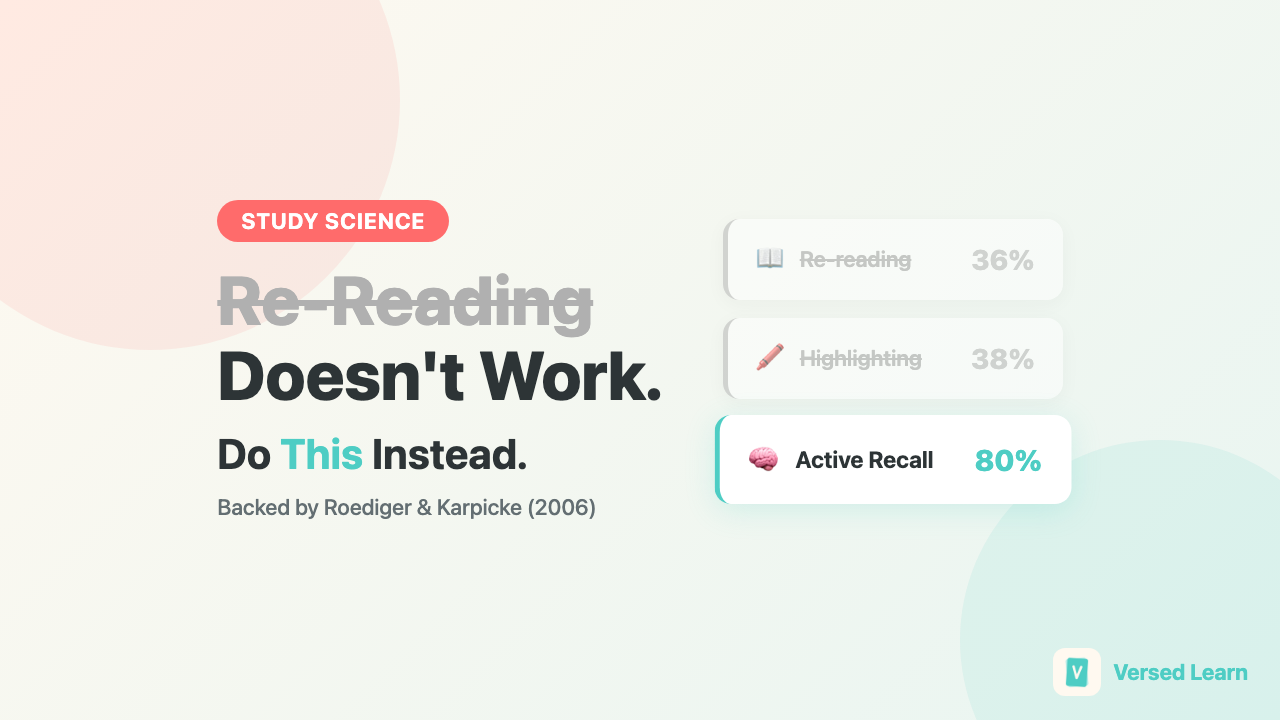 Why Re-Reading Notes Doesn't Work